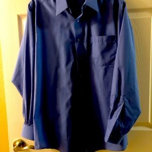 Mens blue dress shirt